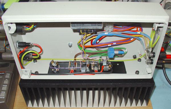 75 Watt Amp Prototype Inside Angle View